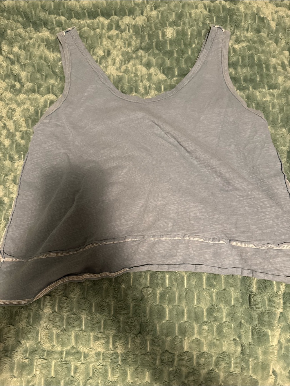 Light Blue Women’s Sleeveless Crop Tank Top